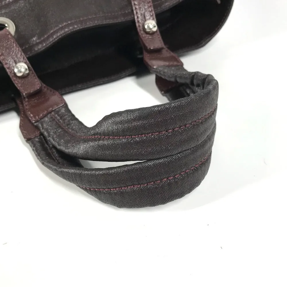 CHANEL Shoulder Bag Coated canvas, leather Purple type cc COCO Mark Paris Biarritz PM Women Used