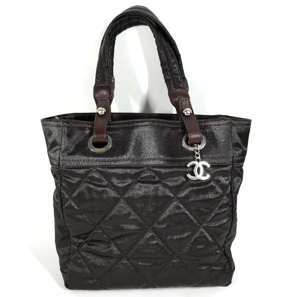 CHANEL Shoulder Bag Coated canvas, leather Purple type cc COCO Mark Paris Biarritz PM Women Used