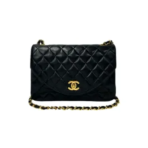 CHANEL Shoulder Bag lambskin black Matrasse