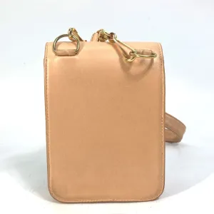 CHANEL Shoulder Bag lambskin Pink type neck pouch smartphone pouch Matelasse Pouch Quilting Women Used