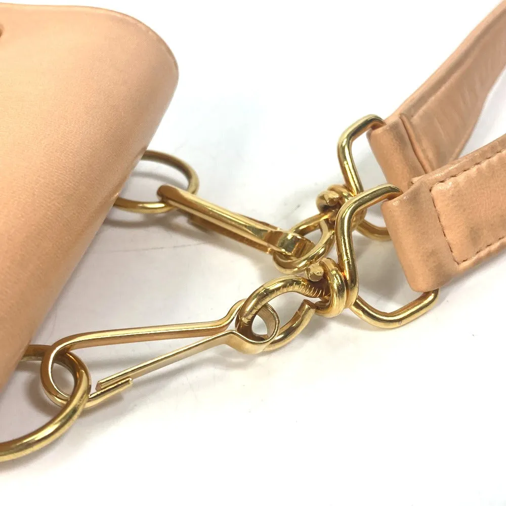 CHANEL Shoulder Bag lambskin Pink type neck pouch smartphone pouch Matelasse Pouch Quilting Women Used