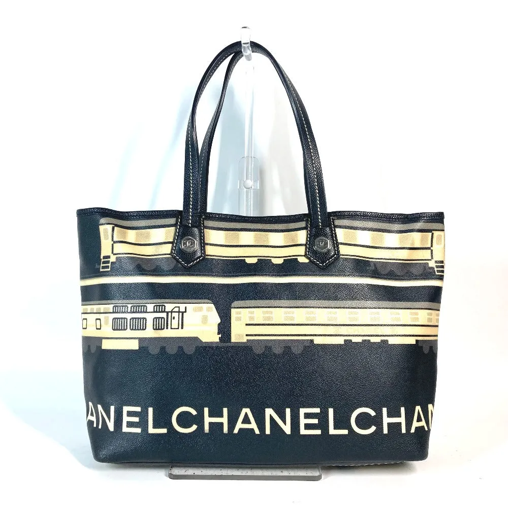 CHANEL Shoulder Bag PVC / Leather black Central station