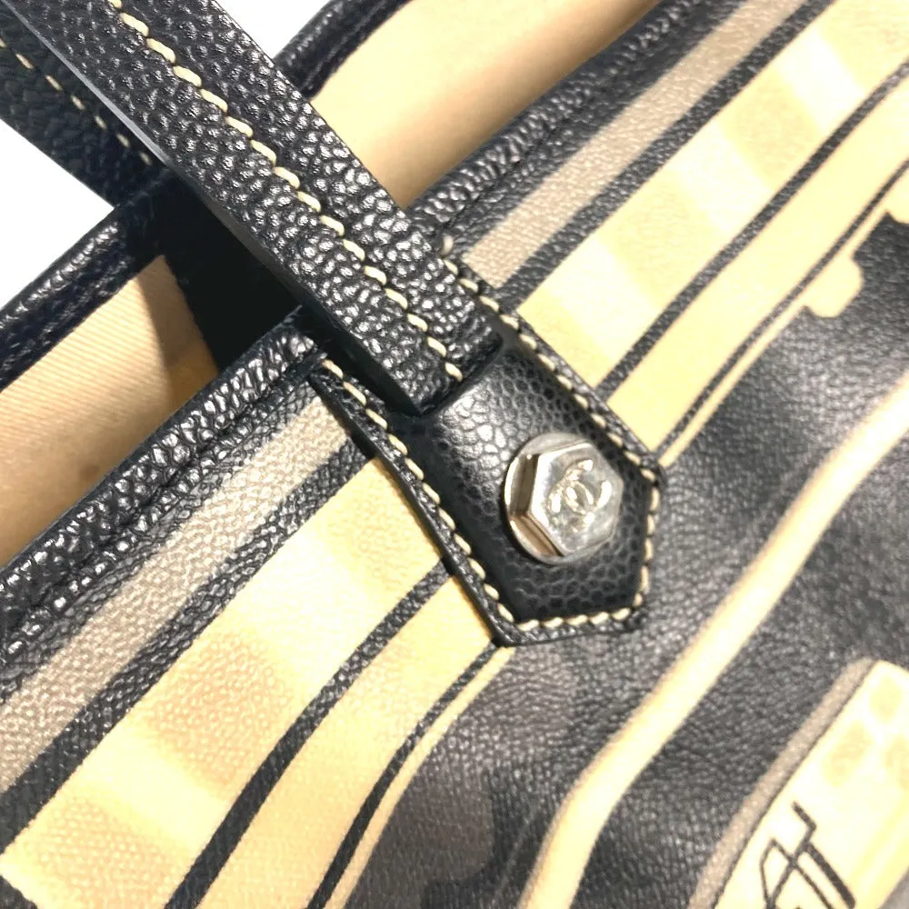 CHANEL Shoulder Bag PVC / Leather black Central station