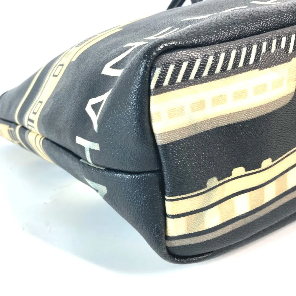 CHANEL Shoulder Bag PVC / Leather black Central station