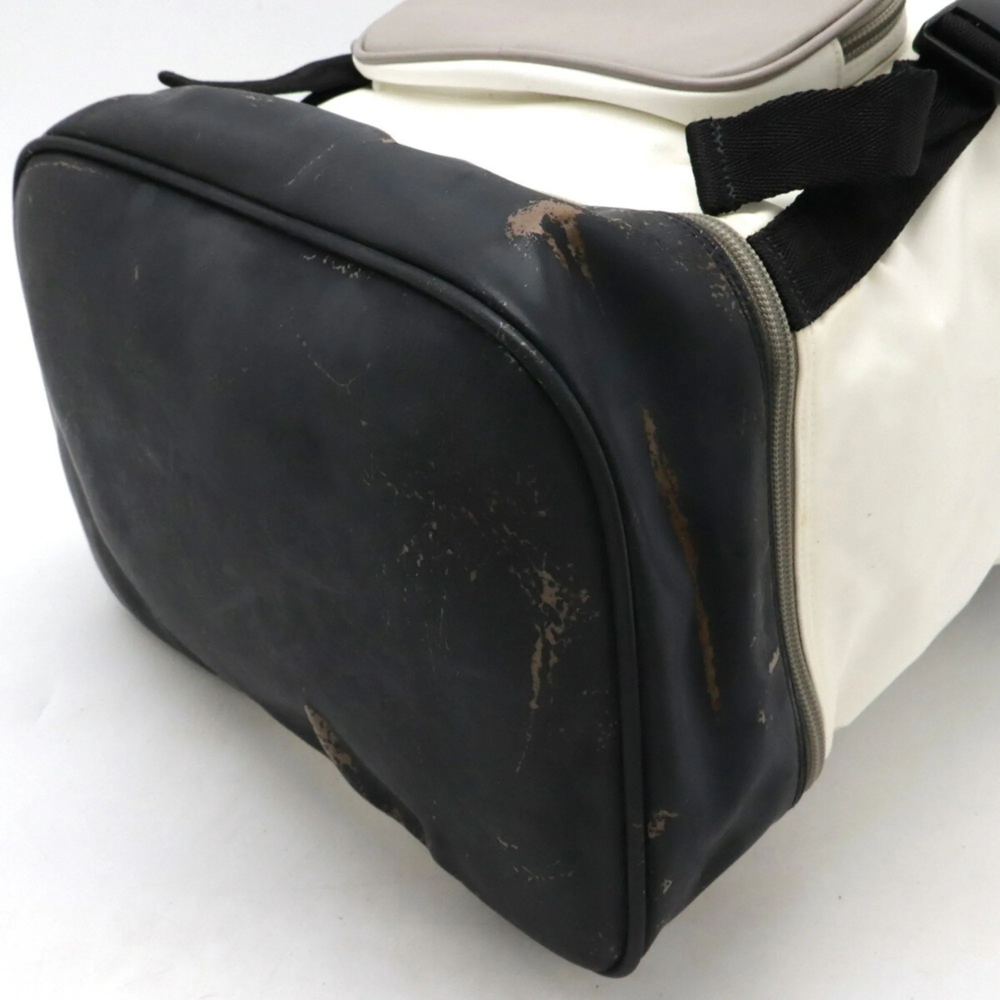 Chanel Sport  ivory Nylon Rubber Leather Backpack (Pre-Owned)