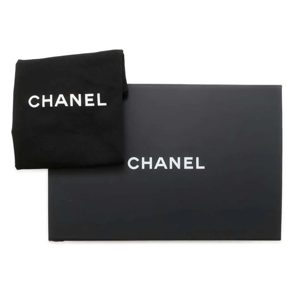 CHANEL Vanity Chain Shoulder Bag Black Lambskin