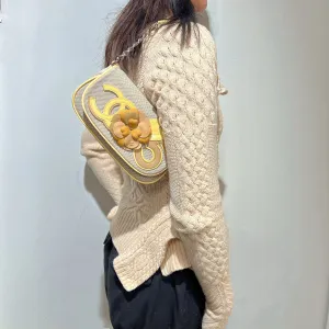 Chanel Vintage Camellia Coco Mark Shoulder Bag
