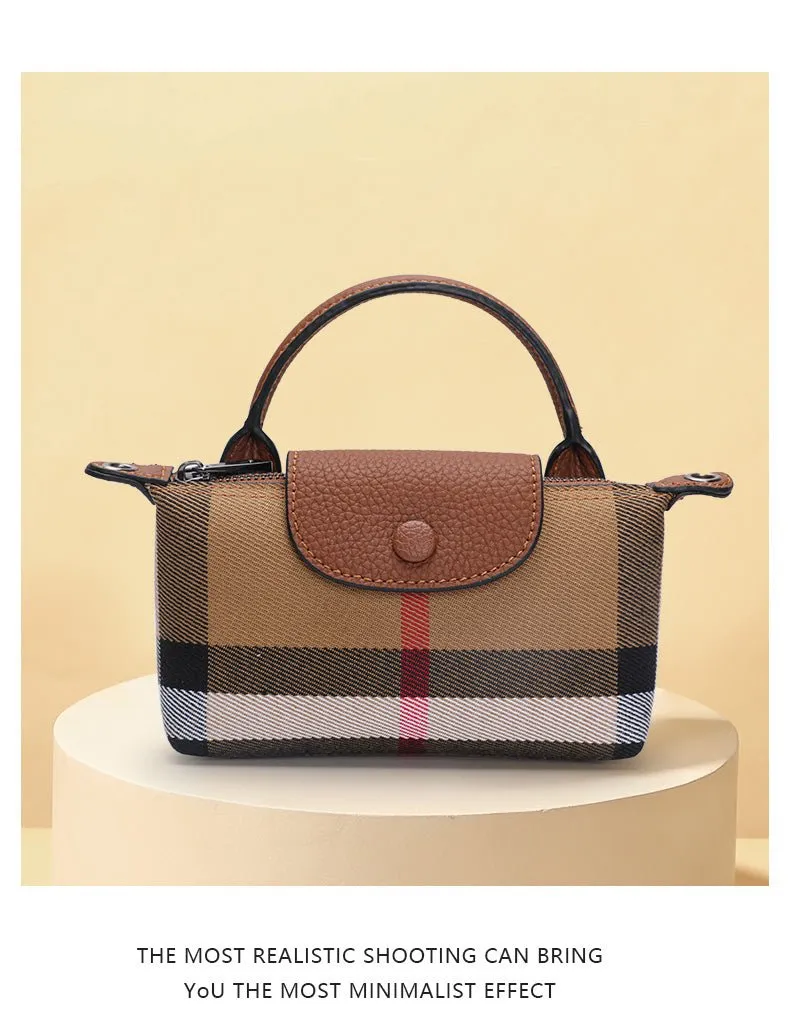 Chic Elegance: Fashion Genuine Leather Mini Crossbody Bag