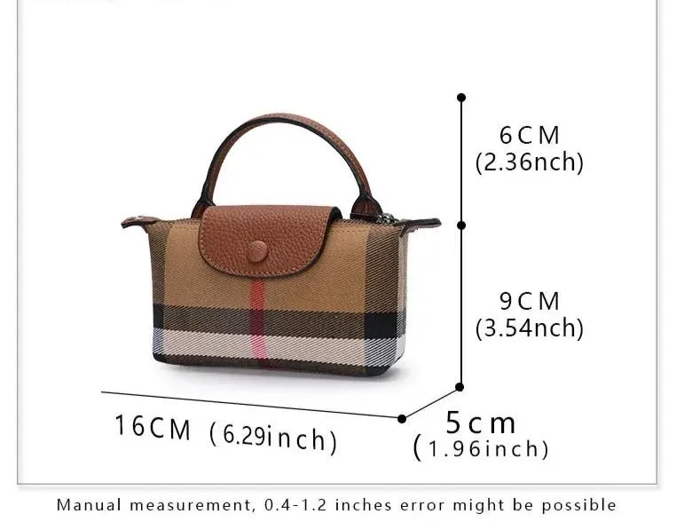 Chic Elegance: Fashion Genuine Leather Mini Crossbody Bag