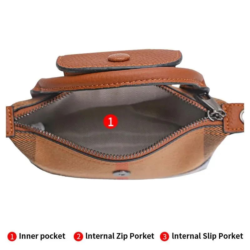 Chic Elegance: Fashion Genuine Leather Mini Crossbody Bag