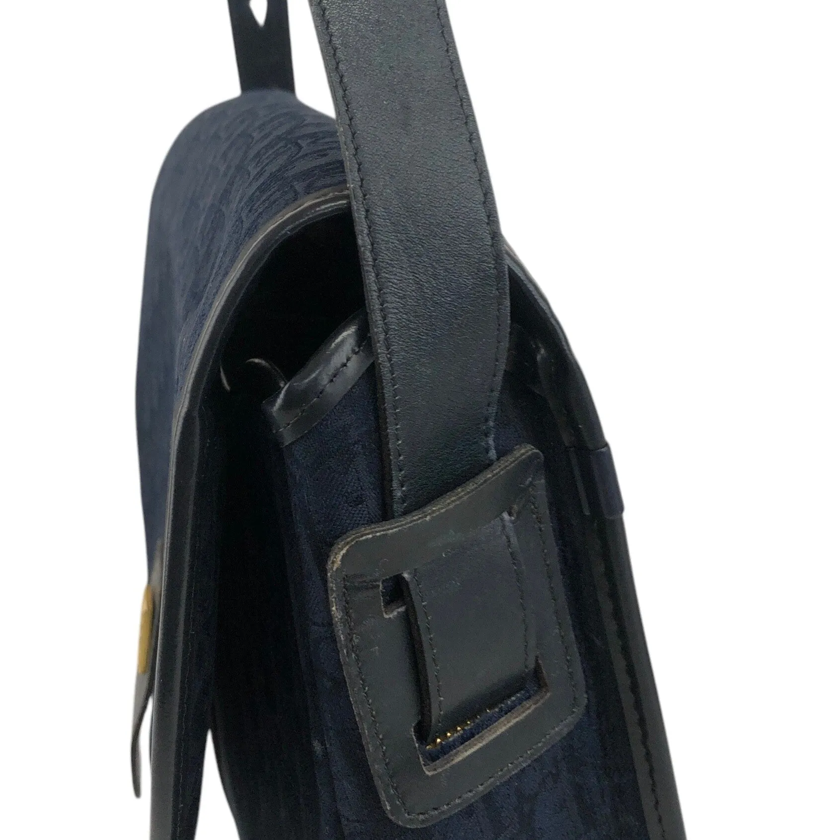 Christian Dior Trotter Logo Shoulder bag Navy Vintage 8jpfn8