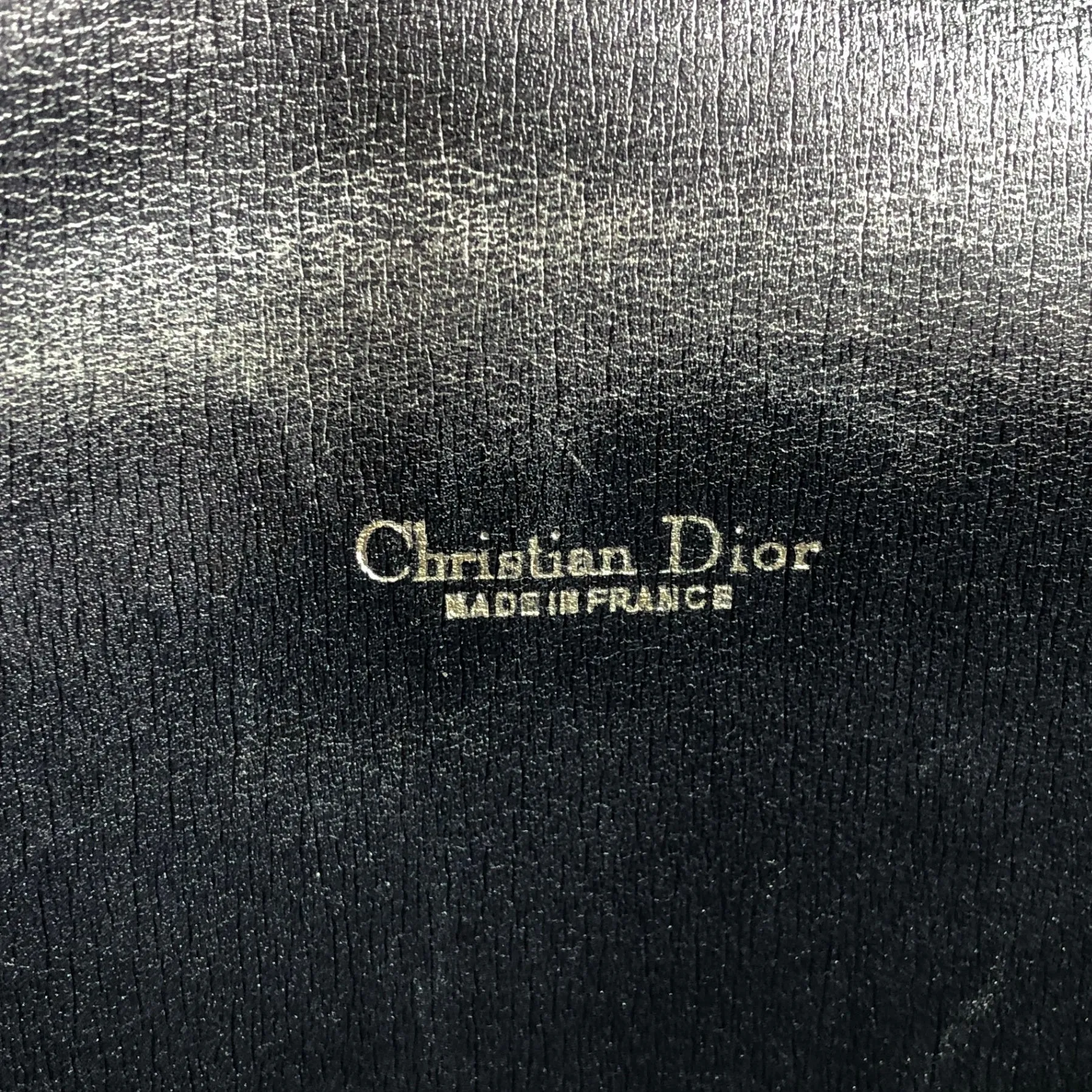 Christian Dior Trotter Logo Shoulder bag Navy Vintage 8jpfn8