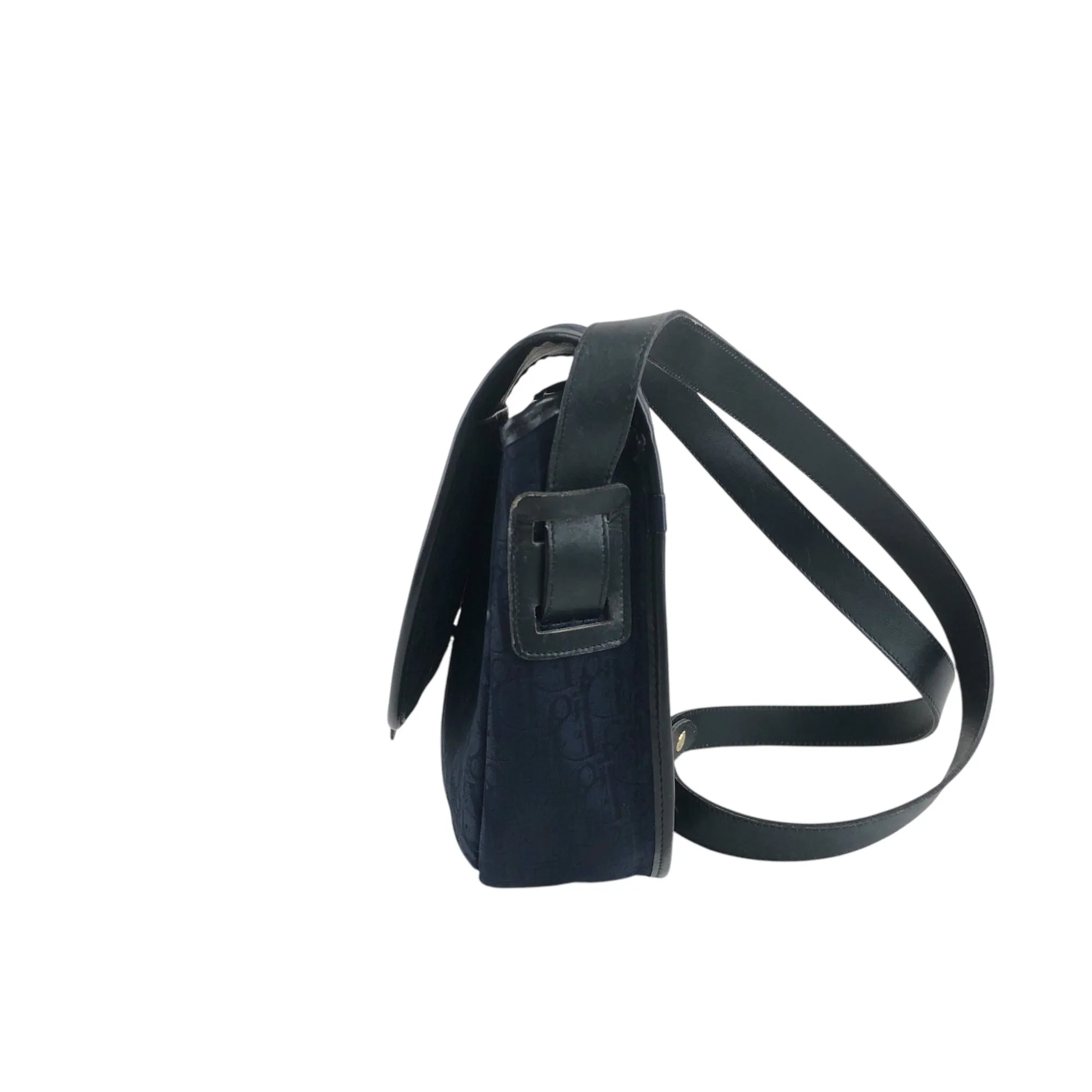 Christian Dior Trotter Logo Shoulder bag Navy Vintage 8jpfn8