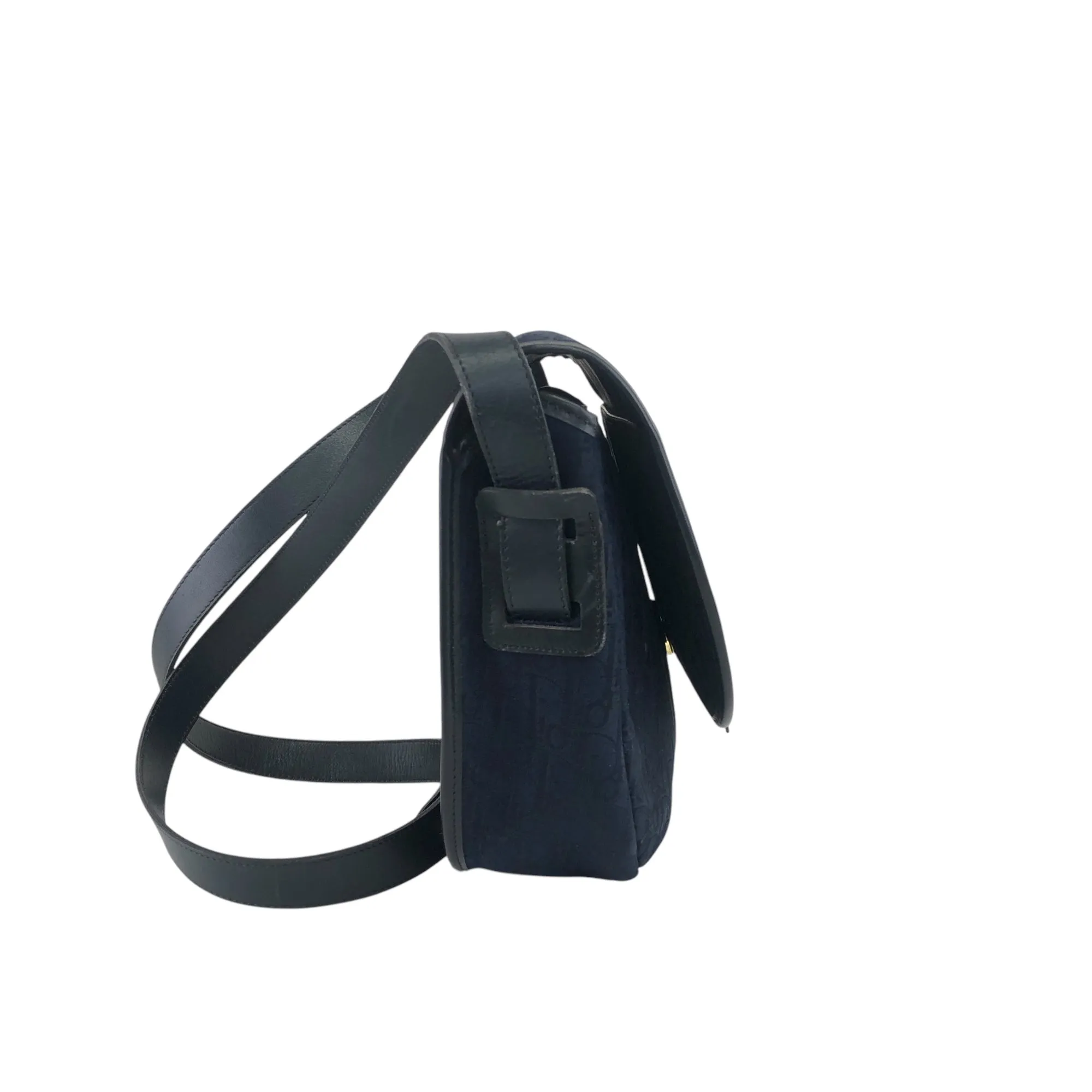 Christian Dior Trotter Logo Shoulder bag Navy Vintage 8jpfn8