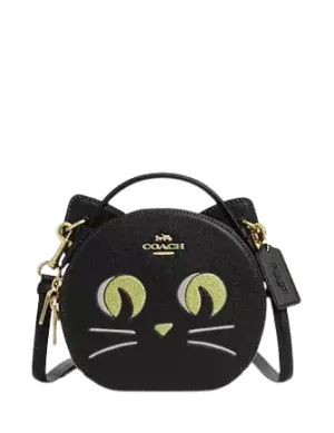 Coach Canteen Crossbody Bag With Halloween Cat