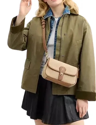 Coach Hadley Shoulder Bag With Signature Canvas