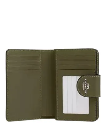 Coach Medium Corner Zip Wallet In Signature Jacquard