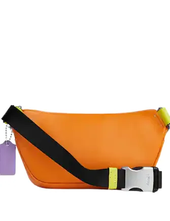 Coach Mini Belt Bag In Colorblock Signature Canvas