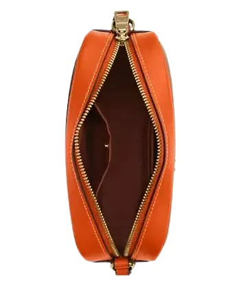 Coach Mini Jamie Camera Bag In Signature Canvas With Orange Print