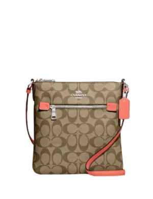 Coach Mini Rowan File Bag In Signature Canvas