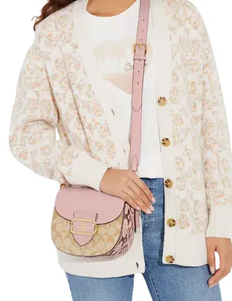 Coach Morgan Saddle Bag In Signature Canvas