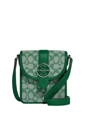 Coach North South Lonnie Crossbody In Signature Jacquard