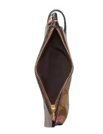 Coach North South Phone Crossbody In Signature Canvas With Disco Star Print