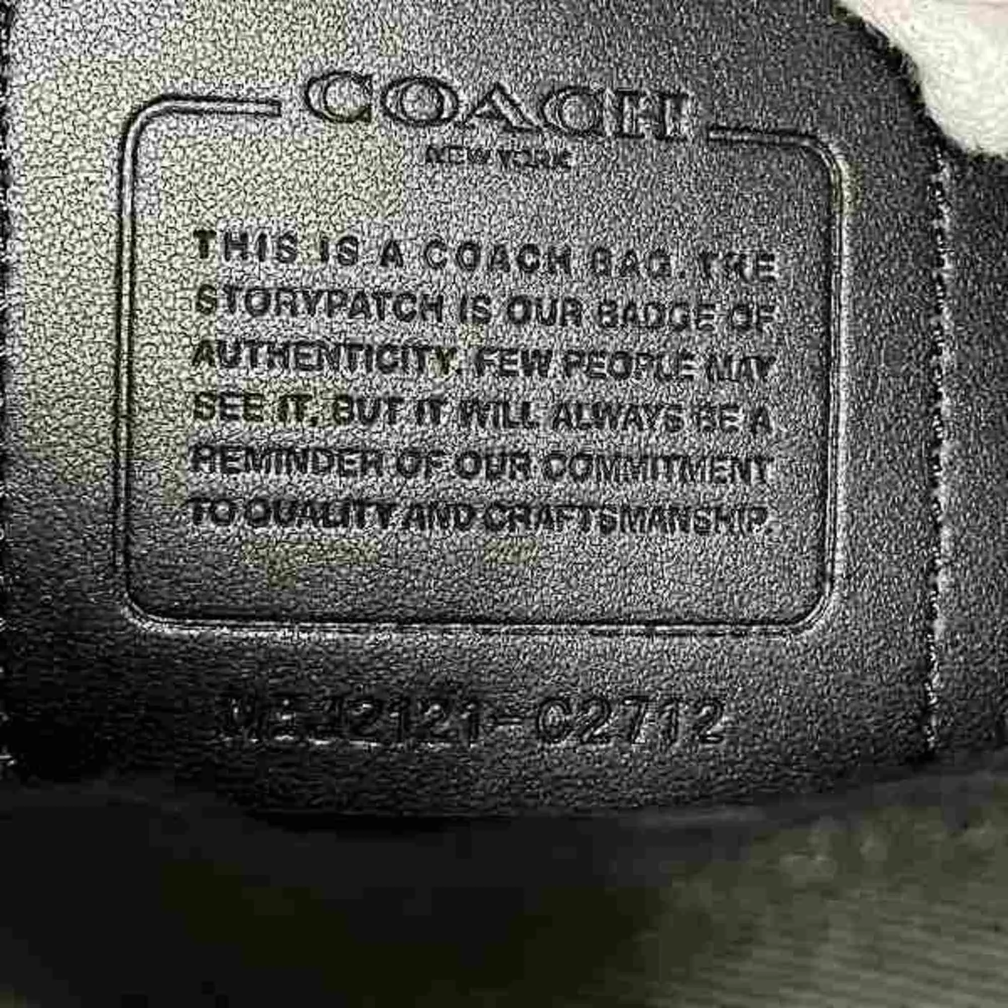 Coach Signature   Pvc Leather Backpack (Pre-Owned)