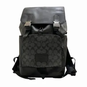 Coach Signature   Pvc Leather Backpack (Pre-Owned)