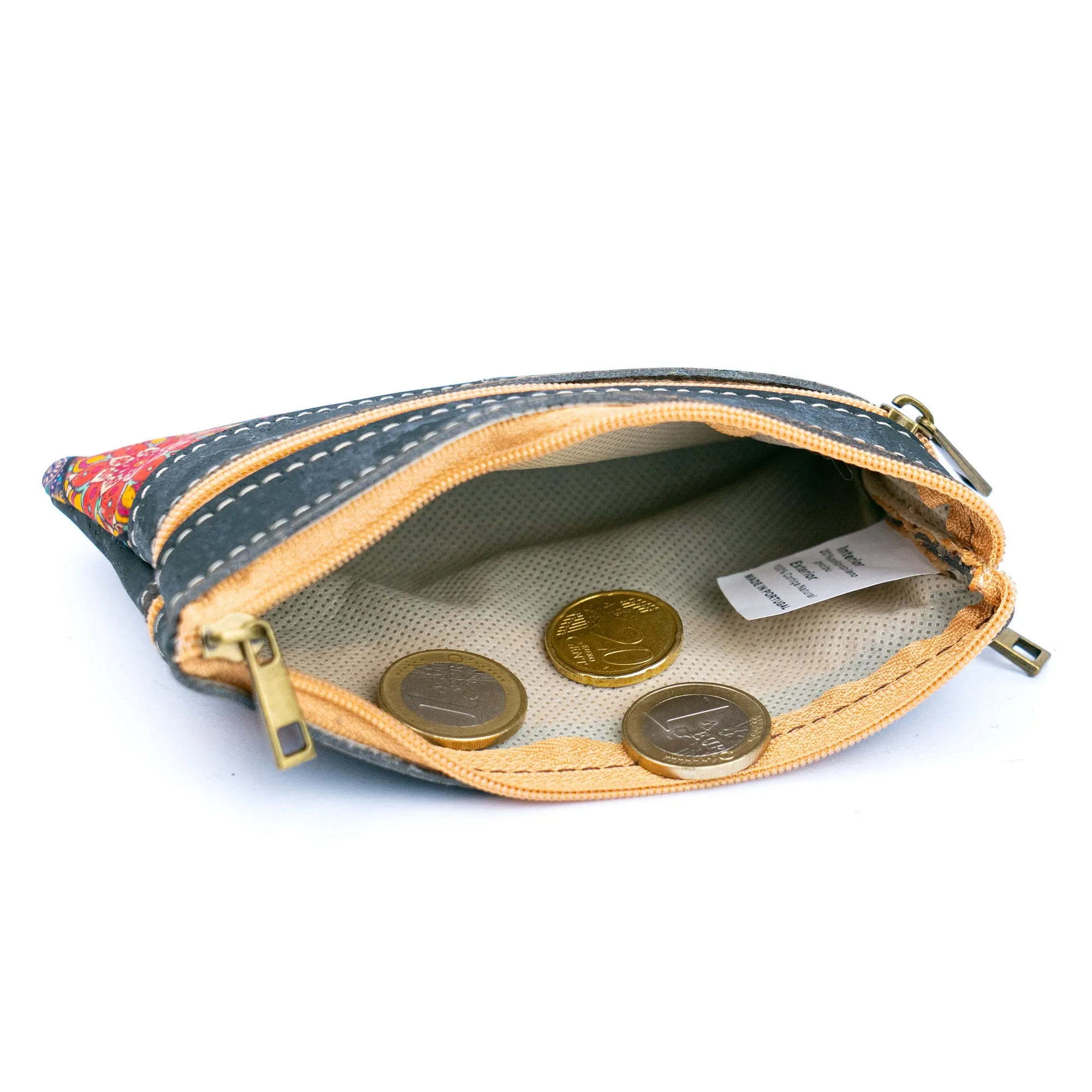 Cork Women's Coin Purse with Dual Zippers BAGP-177??5units??