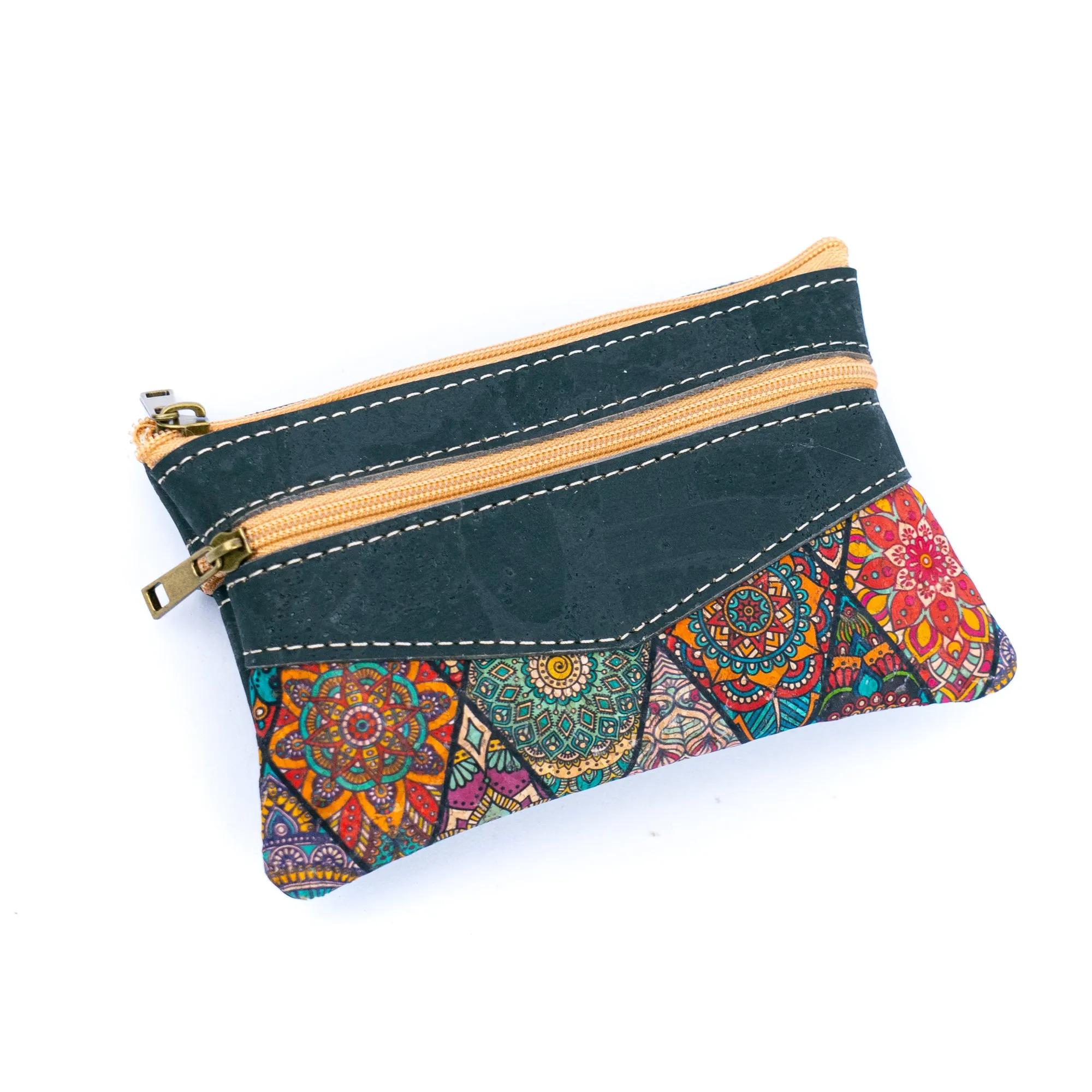 Cork Women's Coin Purse with Dual Zippers BAGP-177??5units??