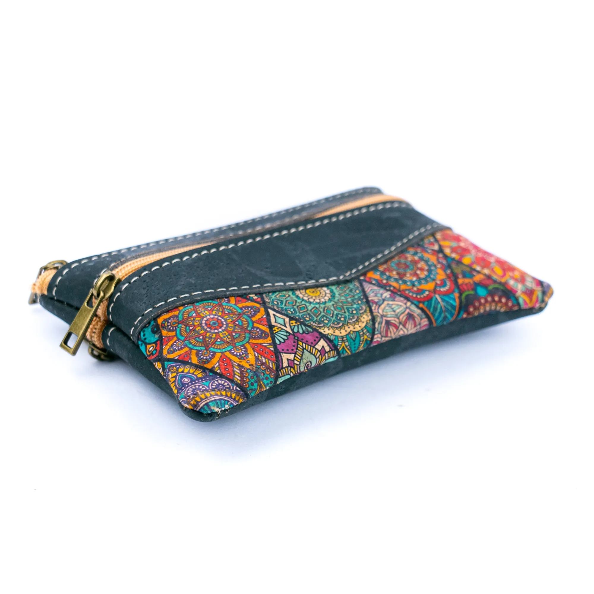 Cork Women's Coin Purse with Dual Zippers BAGP-177??5units??