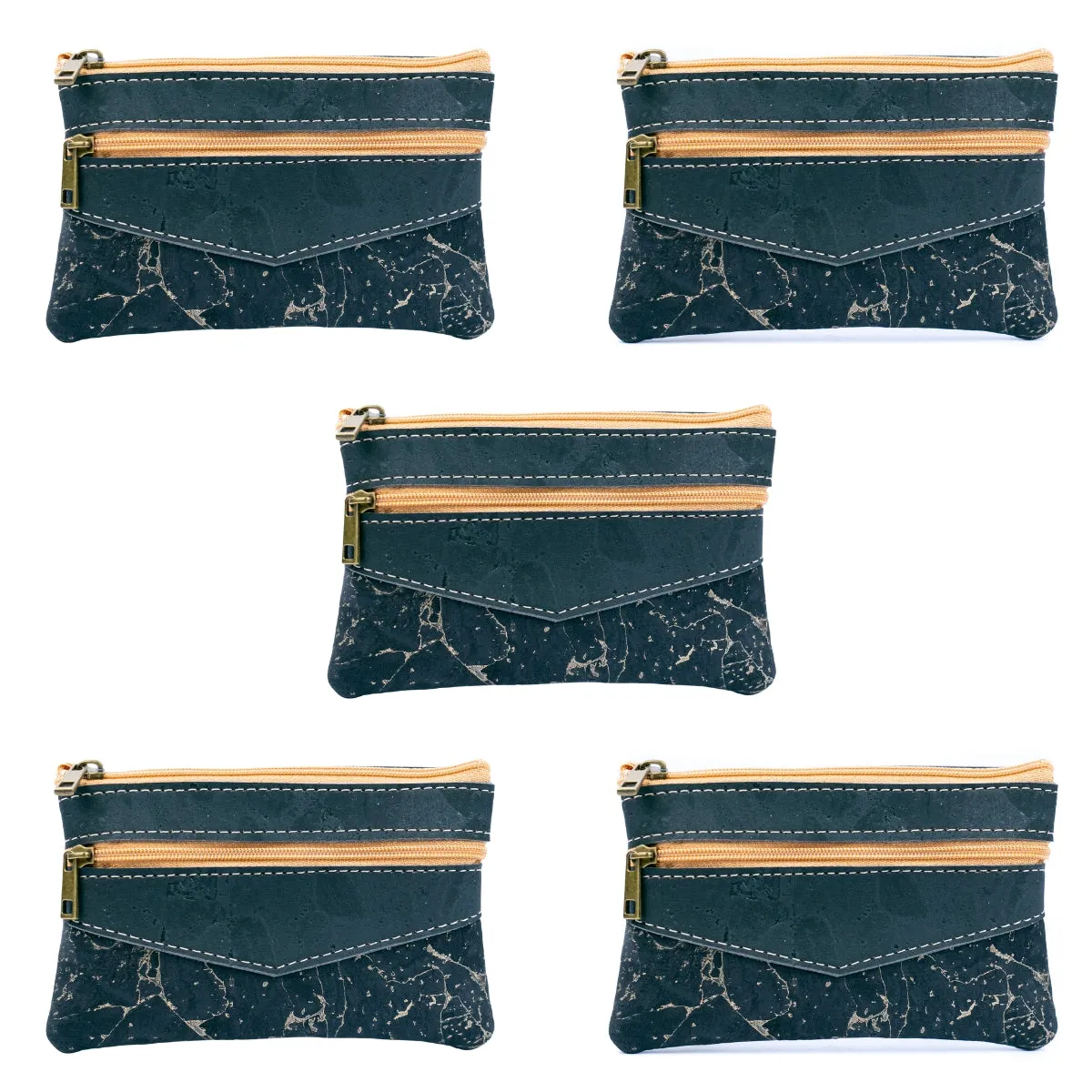 Cork Women's Coin Purse with Dual Zippers BAGP-177??5units??
