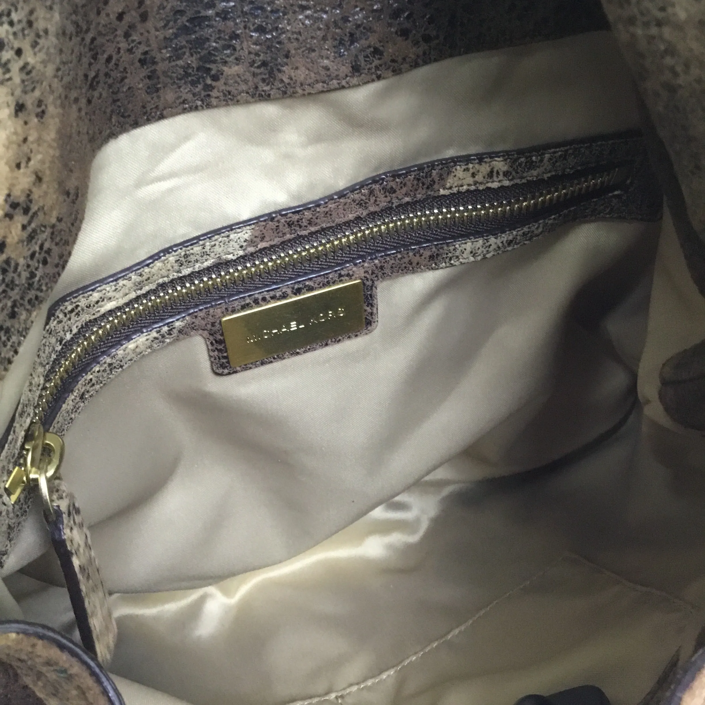 Crossbody Designer By Michael Kors In Brown, Size:Medium