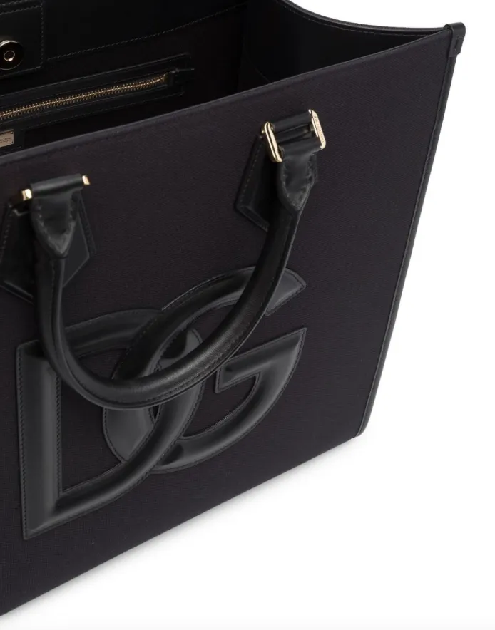 Dolce & Gabbana logo-patch tote bag