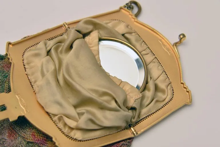 Edwardian Whiting and Davis Dresden Multi-Color Mesh Bag