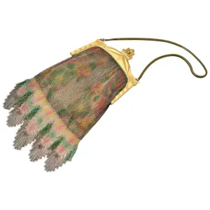 Edwardian Whiting and Davis Dresden Multi-Color Mesh Bag