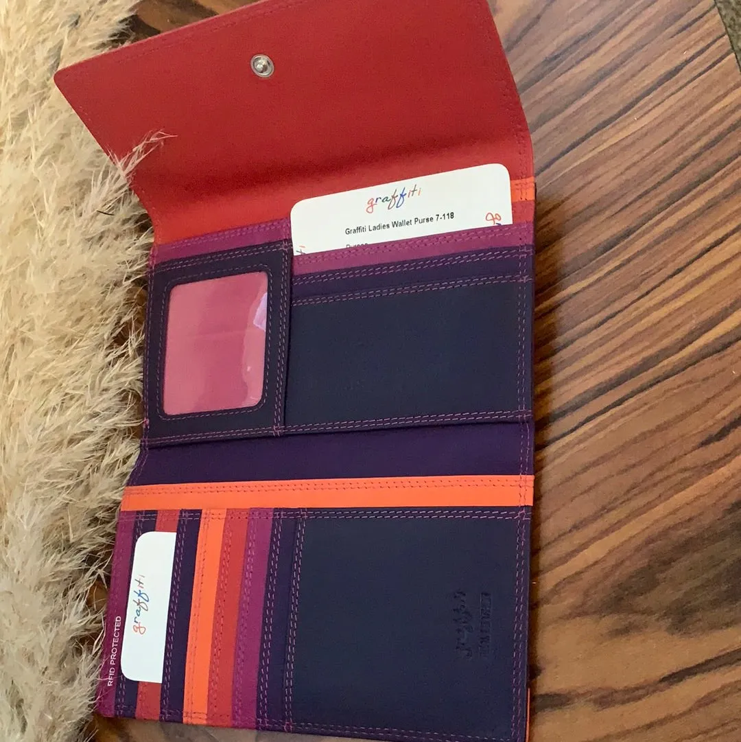 Graffiti 7-118 Ladies Wallet Purse
