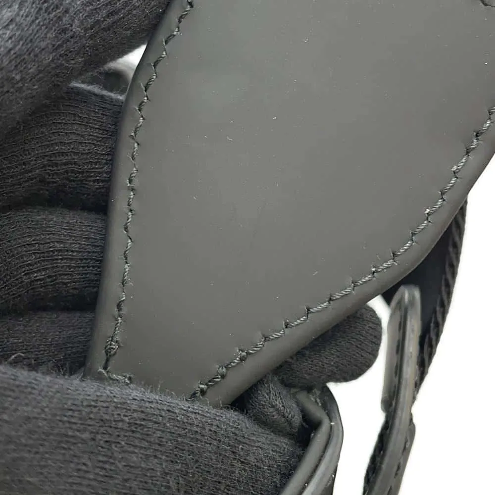 GUCCI 2way Shoulder Tote Black 771238 Rubber effect leather