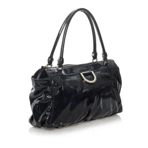 Gucci Abbey D-Ring Patent Leather Shoulder Bag (SHG-30321)