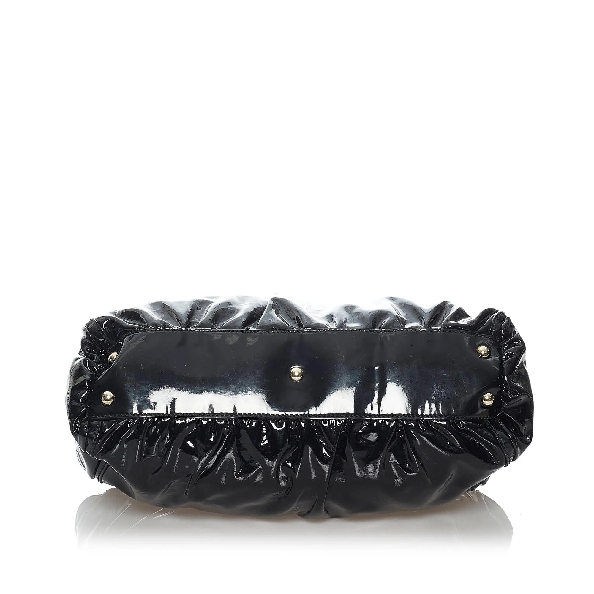 Gucci Abbey D-Ring Patent Leather Shoulder Bag (SHG-30321)