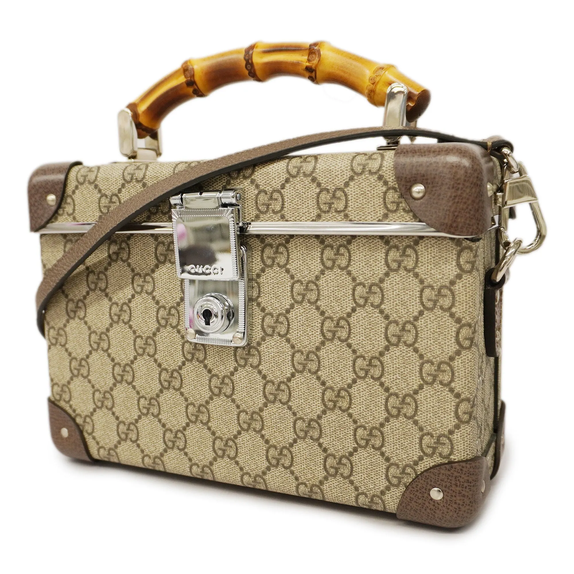 Gucci  Bamboo 2WAY Bag 533623 Women's GG Supreme,Leather Handbag,Shoulder