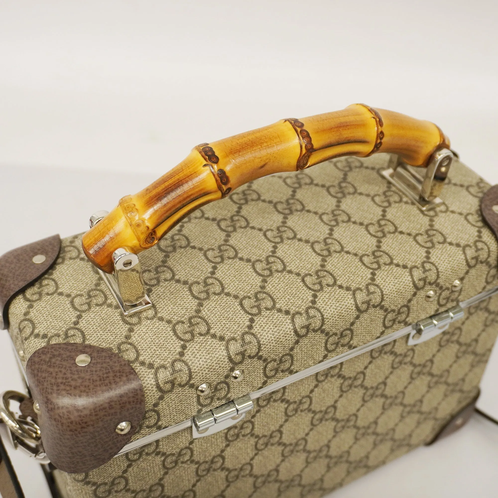 Gucci  Bamboo 2WAY Bag 533623 Women's GG Supreme,Leather HandBag,Shoulder