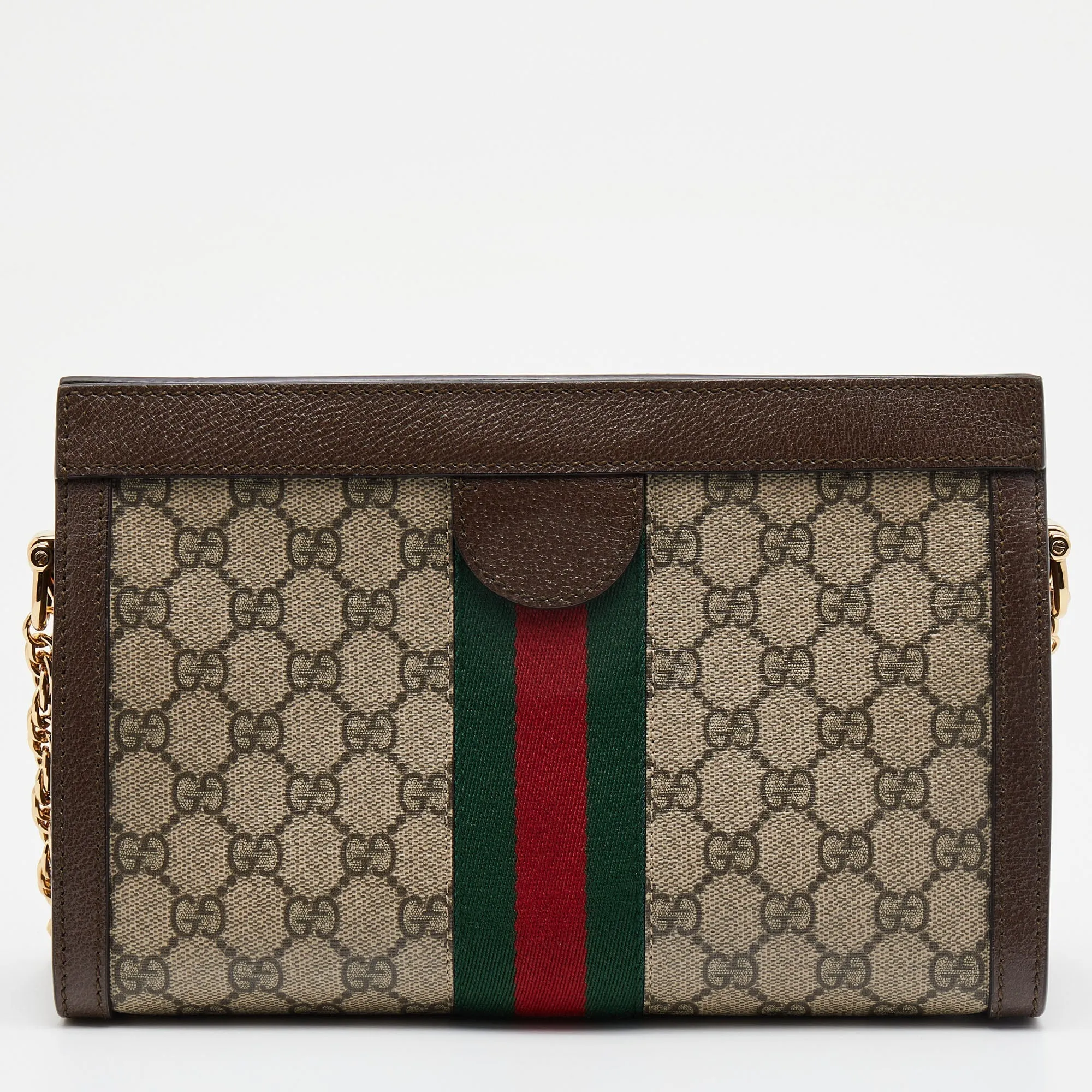 Gucci Beige/Brown GG Supreme Canvas  Ophidia Shoulder Bag
