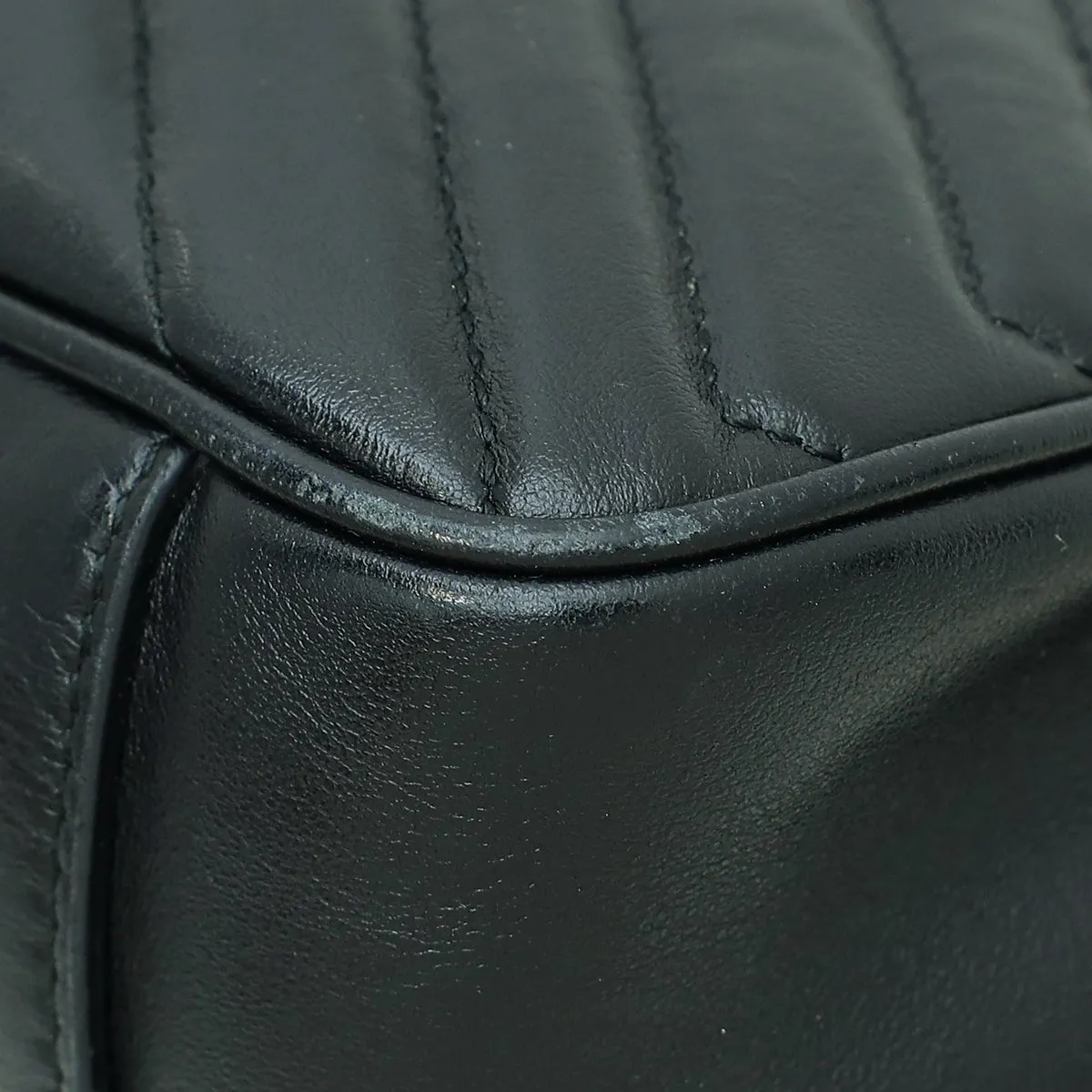 Gucci Black GG Marmont Matelasse Small Shoulder Bag
