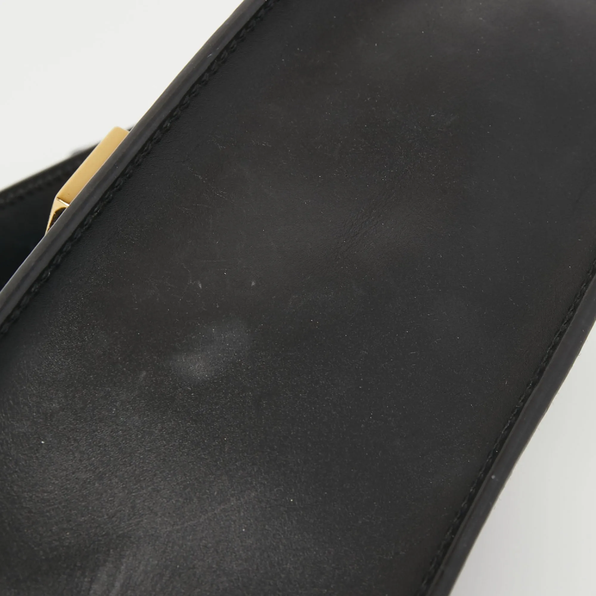 Gucci Black Leather Small Web Sylvie Shoulder Bag