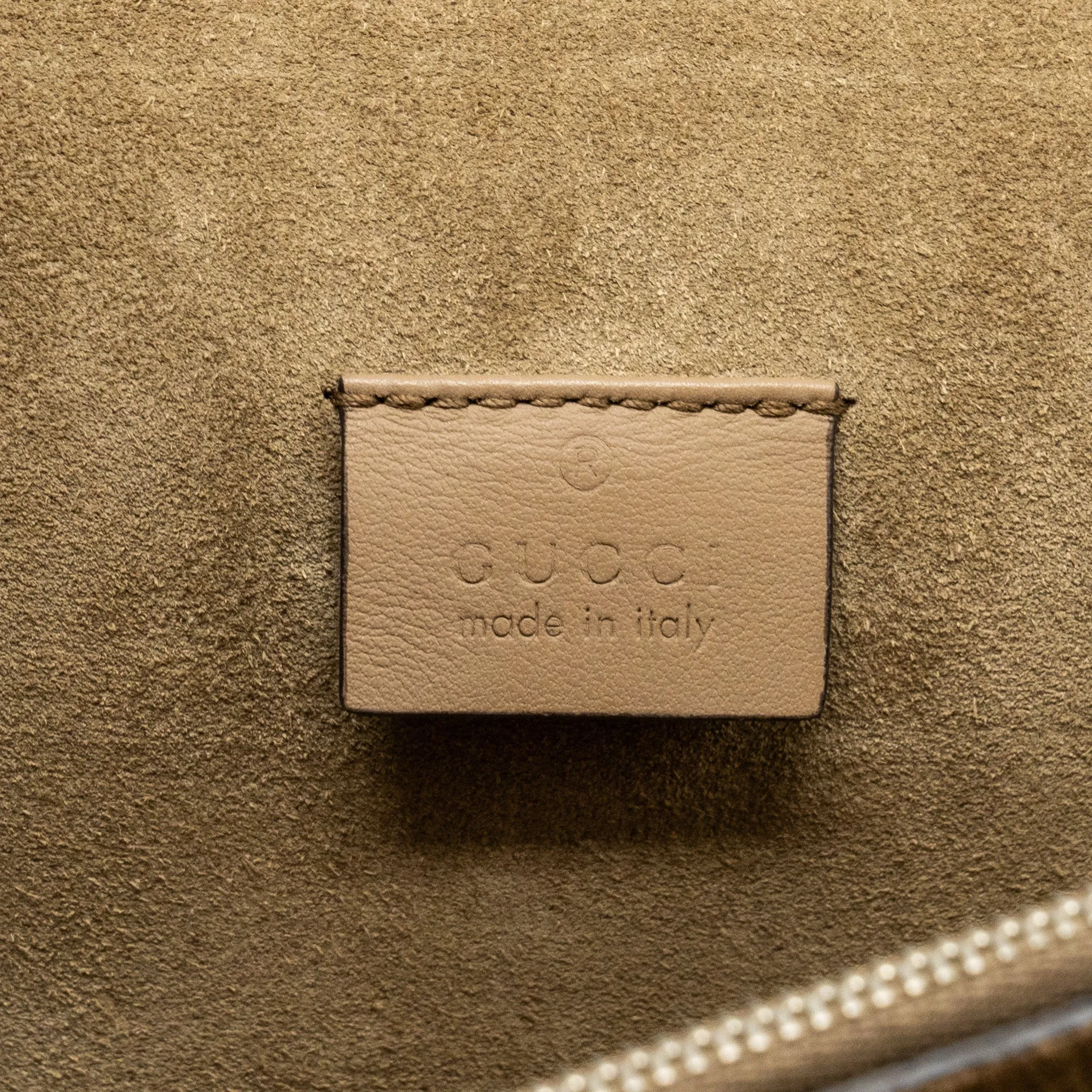 Gucci Dionysus GG shoulder bag GG supreme canvas / suede beige SHW