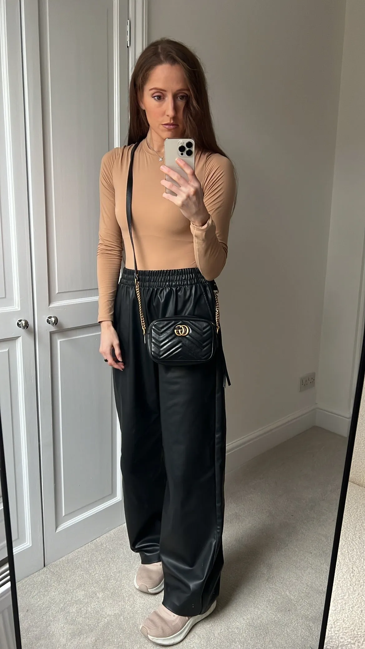 Gucci GG Black on Black Marmont Mini Shoulder Bag (RRP ??1,160)