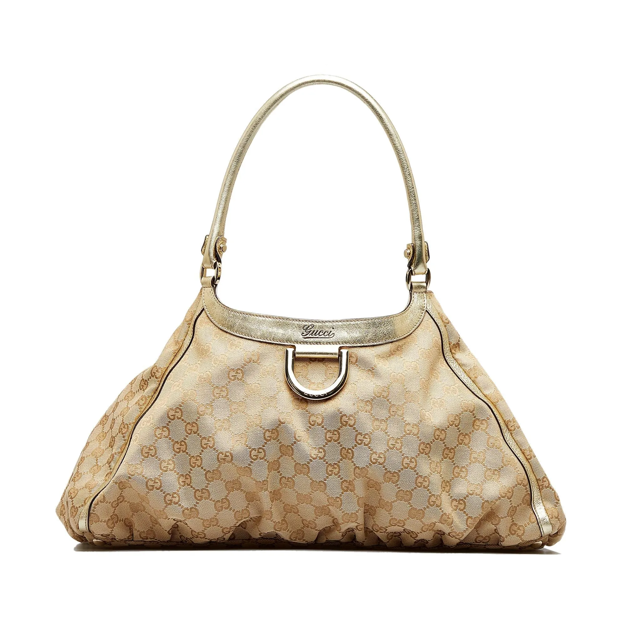Gucci GG Canvas Abbey D-Ring Shoulder Bag (SHG-2AQsfI)