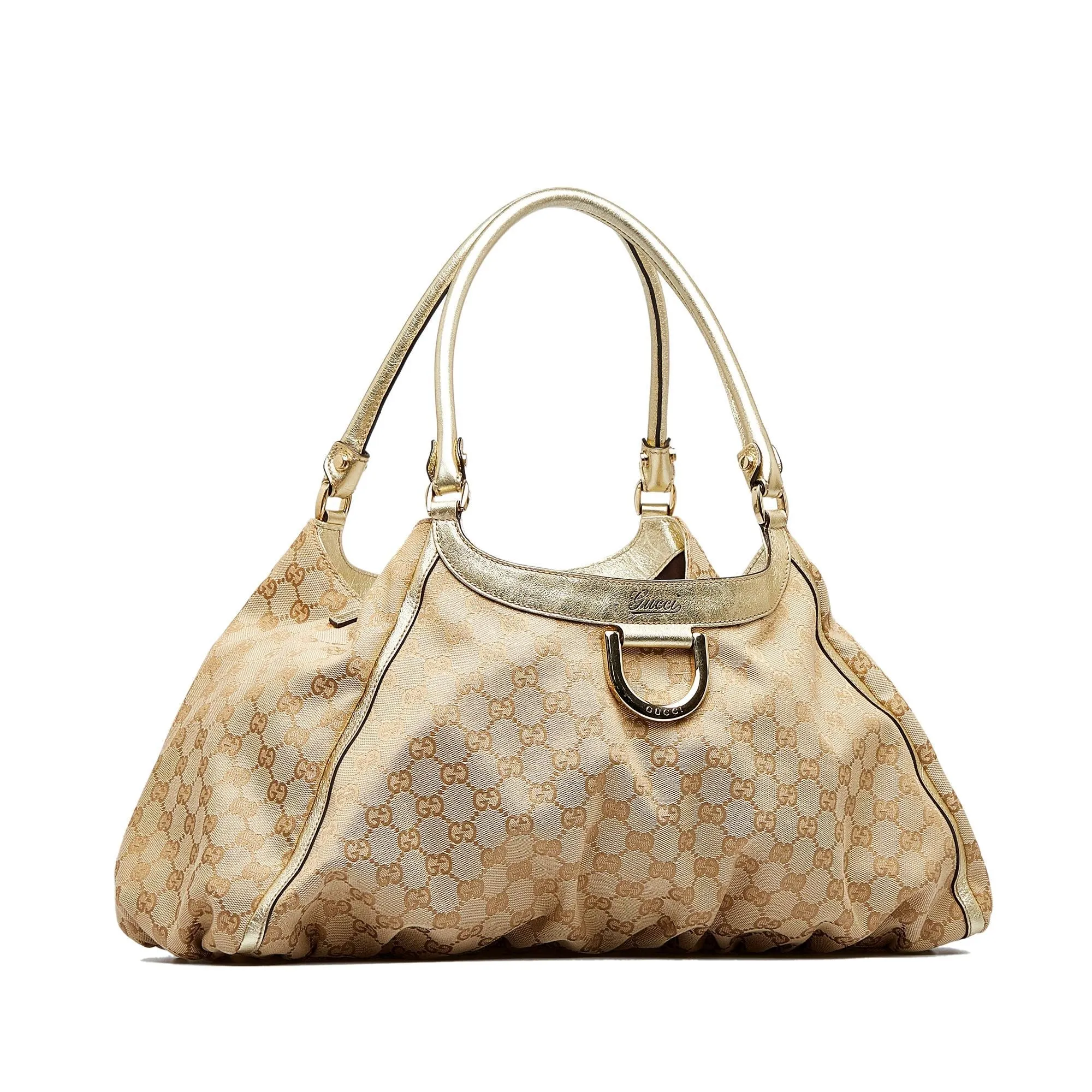 Gucci GG Canvas Abbey D-Ring Shoulder Bag (SHG-2AQsfI)